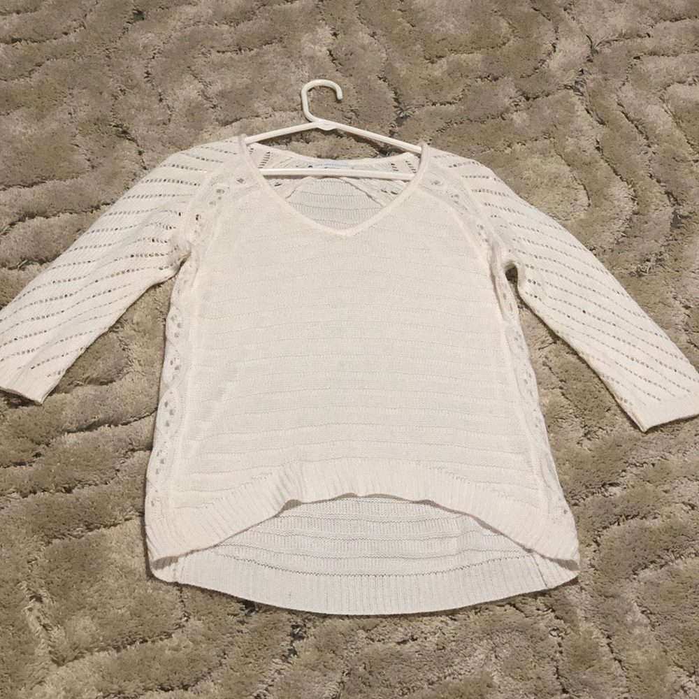 Cream textured sweater